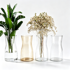 Machine-Blown Precision Glass Vase | Modern Wholesale Tapered Floral & Centerpiece Decor