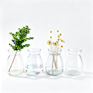 Machine-Blown Precision Gourd Glass Vase | Wholesale Modern Nordic Bud & Floral Centerpiece