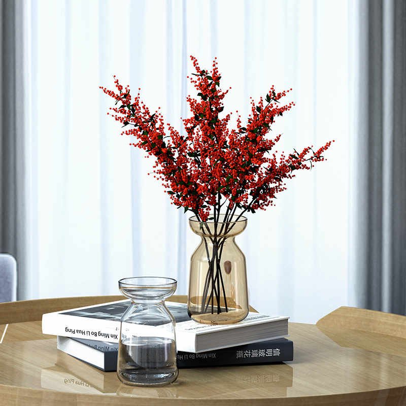 Handmade Flared-Rim Glass Vase | Modern Nordic Gourd & Bottle Flower Centerpiece Decor - 图片 4