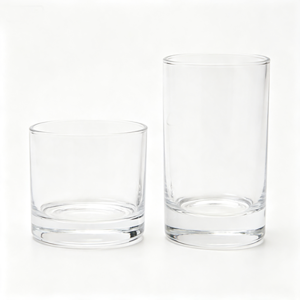 Machine-Made Heavy Thickened Cylinder Glass Vase & Fish Bowl | Modern Straight Tube Terrarium & Table Centerpiece